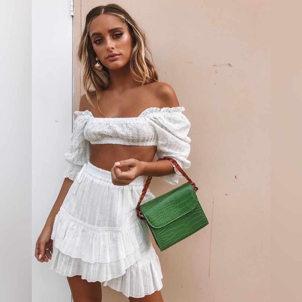 Princess Polly Clem Mini White Skirt | Summer Skirt